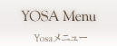Yosaメニュー